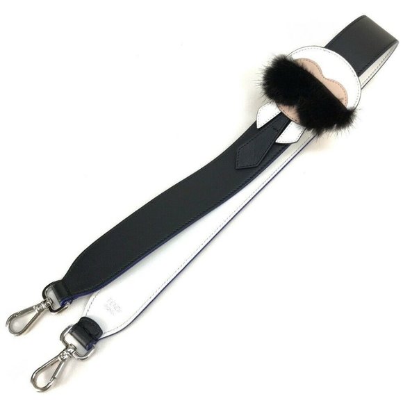 FENDI 8AV0775R7F0X93 With fur Strap Yukarito Karl Lagerfeld Shoulder strap - Picture 1 of 10